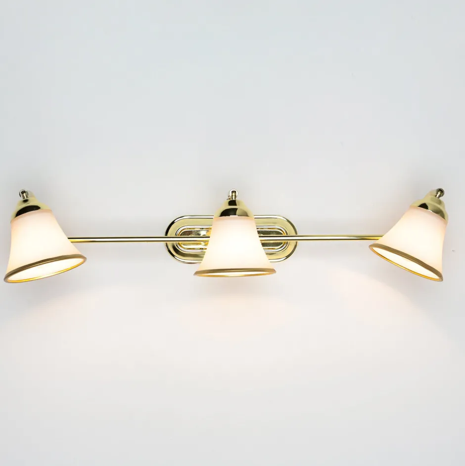 Easylight Verstellbare Badezimmerleuchte Wand in Gold GRANDO< Glaslampen|Jugendstil Lampen