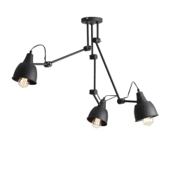Deckenleuchten|Badezimmer Lampe*ALDEX Verstellbare Deckenleuchte E27 Metall Schwarz L:80 cm