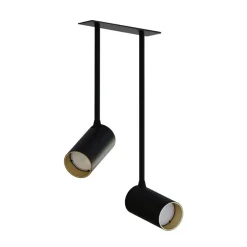 Nowodvorski Verstellbare Deckenleuchte Schwarz Gold H:41cm< Deckenleuchten|Esszimmer Lampen