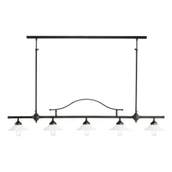 Giovanni Battista Verstellbare Deckenleuchte Messing Glas E27 B: 140 cm groß< Deckenleuchten|Wandleuchten