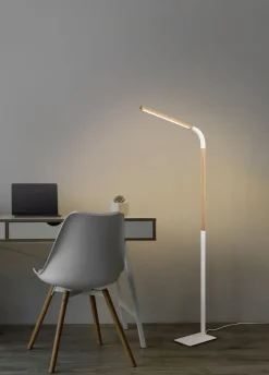 Trio Reality Verstellbare LED Stehlampe dimmbar Metall Weiß 1400 lm< Wohnzimmerlampen|Metall Lampen