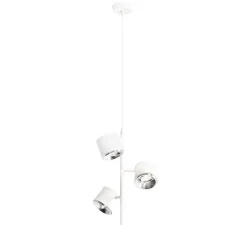 Bürolampen|Schlafzimmer Lampen*ALDEX Verstellbare Pendelleuchte Weiß 3-flammig GU10 Metall