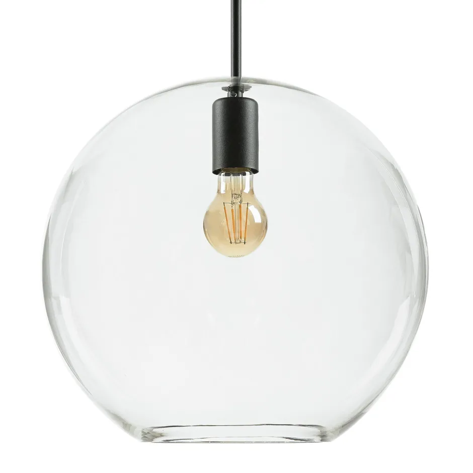 Hängelampen|Esszimmer Lampen*Easylight Verstellbare Pendelleuchte Glas Ø 36 cm E27 DARON