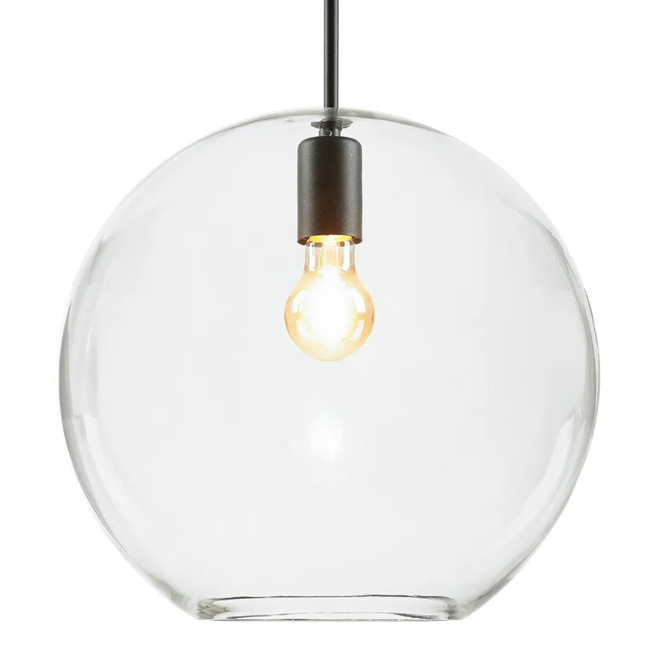 Hängelampen|Esszimmer Lampen*Easylight Verstellbare Pendelleuchte Glas Ø 36 cm E27 DARON