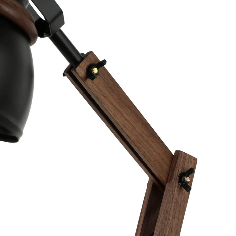 Easylight Verstellbare Schreibtischlampe Retro Metall Holz E14< Schreibtischlampen|Retro Lampen