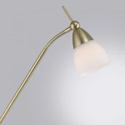 Paul Neuhaus Verstellbare Stehleuchte in Messing Dimmer Glas 163 cm< Wohnzimmerlampen|Metall Lampen