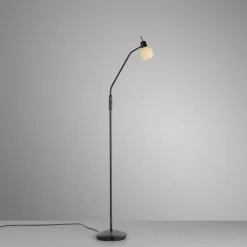 Wohnzimmerlampen|Metall Lampen*Just Light Verstellbare Stehleuchte Glasschirm blendarm inkl E14