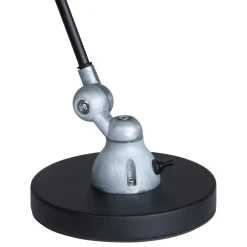 Bürolampen|Schlafzimmer Lampen*Steinhauer Verstellbare Tischlampe Metall in Schwarz Silber 68 cm