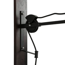 Holzlampen|Industrie Lampen*Easylight Verstellbare Wandlampe Industrie Design Holz Metall