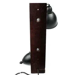 Holzlampen|Industrie Lampen*Easylight Verstellbare Wandlampe Industrie Design Holz Metall