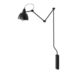 Wandleuchten|Badezimmer Lampe*ALDEX Verstellbare Wandlampe Schwarz Metall E27 Lesen