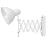 Retro Lampen|Vintage Lampen*Easylight Verstellbare Wandlampe Weiß mit Auszug HARMONY