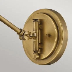 Wandleuchten|Wohnzimmerlampen*Elstead Verstellbare Wandleuchte Rattan Metall E27 Gelenkarm