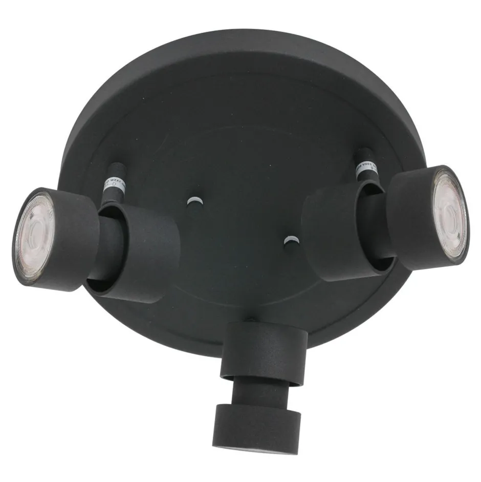 Deckenleuchten|Spots*Steinhauer Verstellbarer Deckenspot Schwarz Ø27,5 cm inkl. GU10