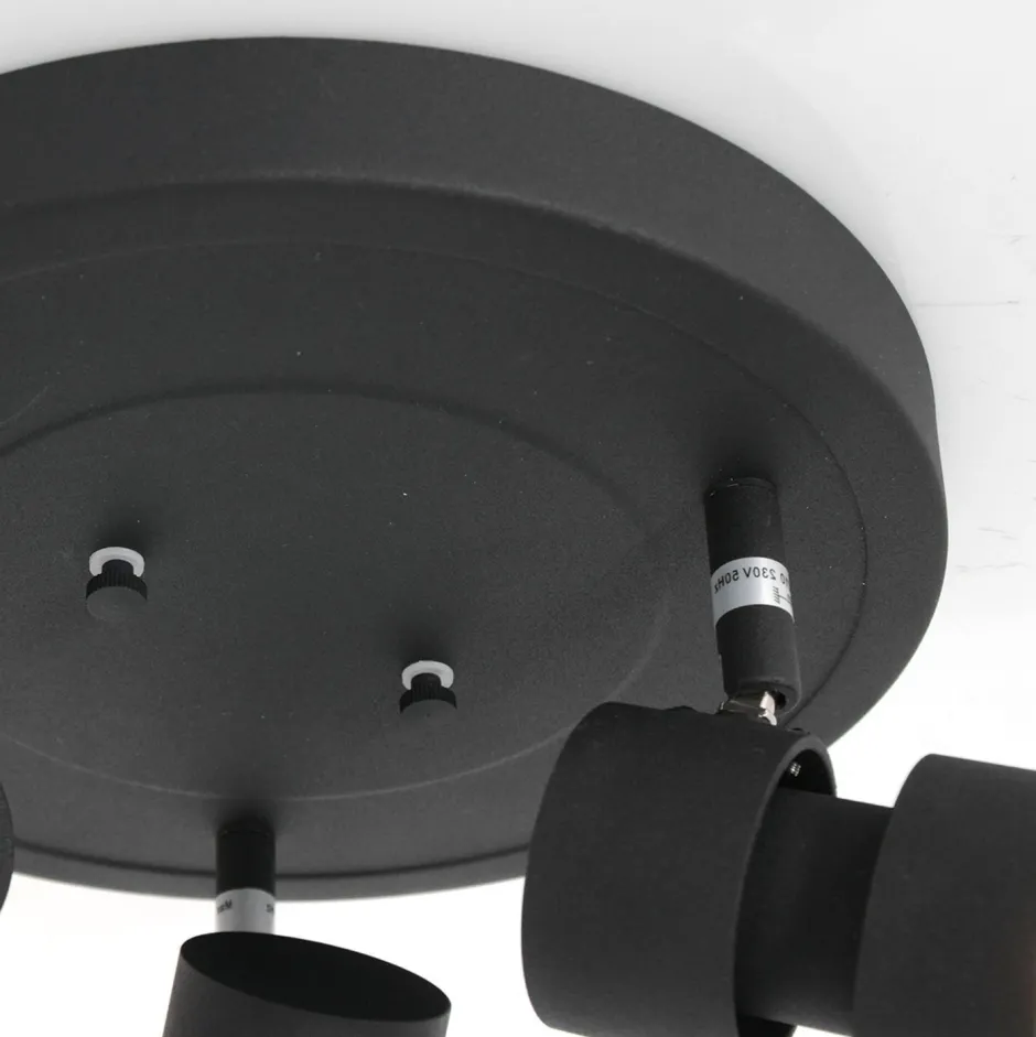 Deckenleuchten|Spots*Steinhauer Verstellbarer Deckenspot Schwarz Ø27,5 cm inkl. GU10