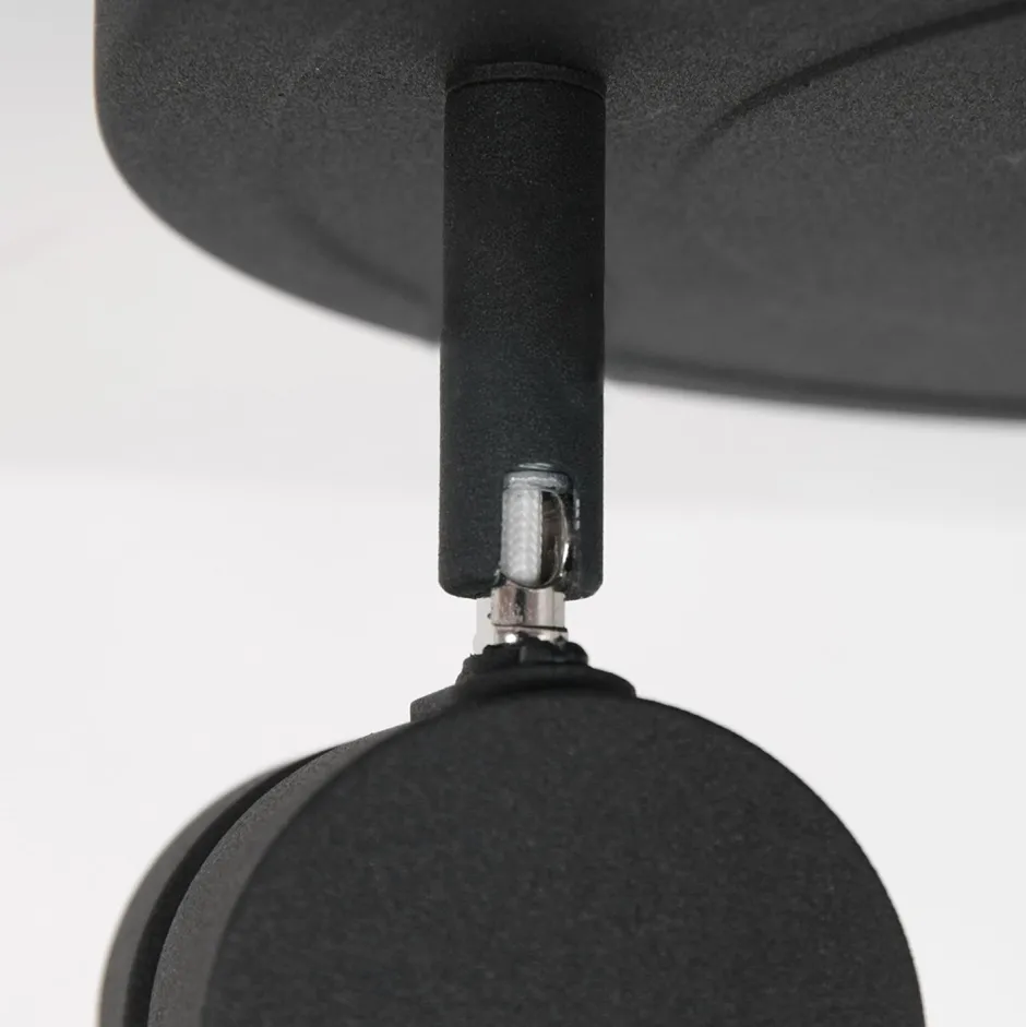 Deckenleuchten|Spots*Steinhauer Verstellbarer Deckenspot Schwarz Ø27,5 cm inkl. GU10