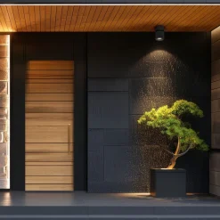 Metall Lampen|Feuchtraumleuchten*TK Lighting Verstellbarer Deckenstrahler Schwarz Metall GU10 IP65