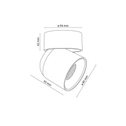 Metall Lampen|Feuchtraumleuchten*TK Lighting Verstellbarer Deckenstrahler Schwarz Metall GU10 IP65