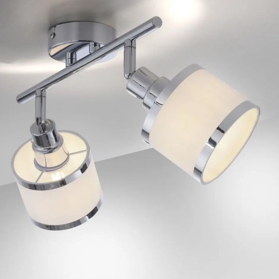 Just Light Verstellbarer Deckenstrahler Chrom Metall E14 blendarm< Flurlampen|Bürolampen