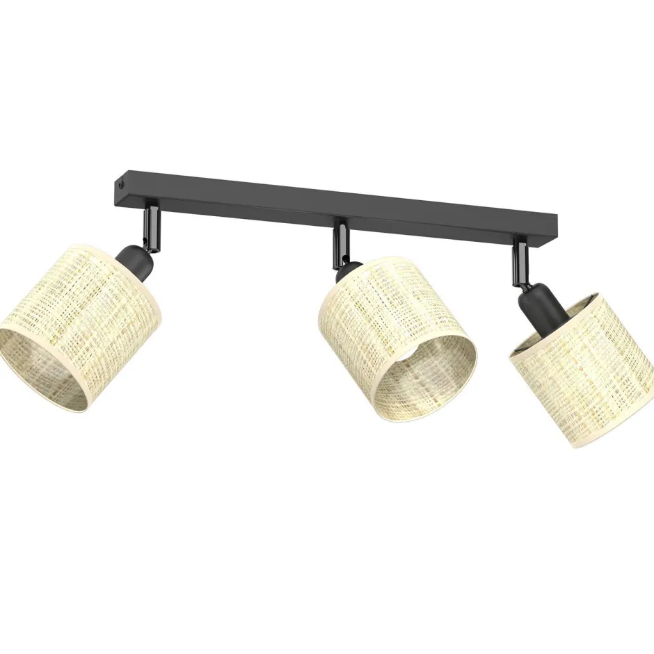 Luminex Verstellbarer Deckenstrahler Rattan Metall L:45 cm E14< Spots|Flurlampen