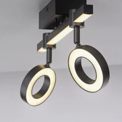 Flurlampen|Bürolampen*Just Light Verstellbarer LED Deckenspot Schwarz RGB Licht dimmbar