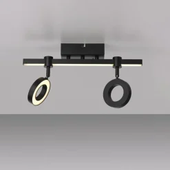 Flurlampen|Bürolampen*Just Light Verstellbarer LED Deckenspot Schwarz RGB Licht dimmbar