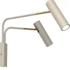 Spots|Wandleuchten*Luminex Verstellbarer Wandspot Beige Gold GU10 B:60 cm stilvoll