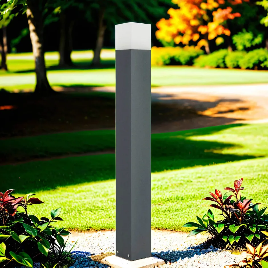 Metall Lampen|Wegeleuchten*SU-MA Vielseitige Gartenleuchte AWERNE Anthrazit Modern