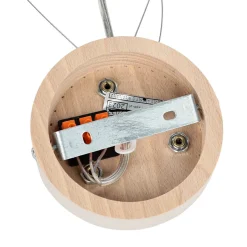 Lamkur Vielseitige Pendelleuchte ARBARO Holz rund Esstisch< Hängelampen|Esszimmer Lampen