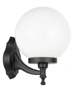 Außenwandleuchten|Feuchtraumleuchten*SU-MA Vintage Außenlampe Wand Kugelschirm IP43 blendarm