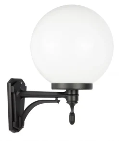 Außenwandleuchten|Feuchtraumleuchten*SU-MA Vintage Außenleuchte Kugelschirm IP43 blendarm E27