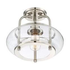 Deckenleuchten|Flurlampen*Elstead Vintage Deckenlampe Glas Metall 25cm E27 FELI