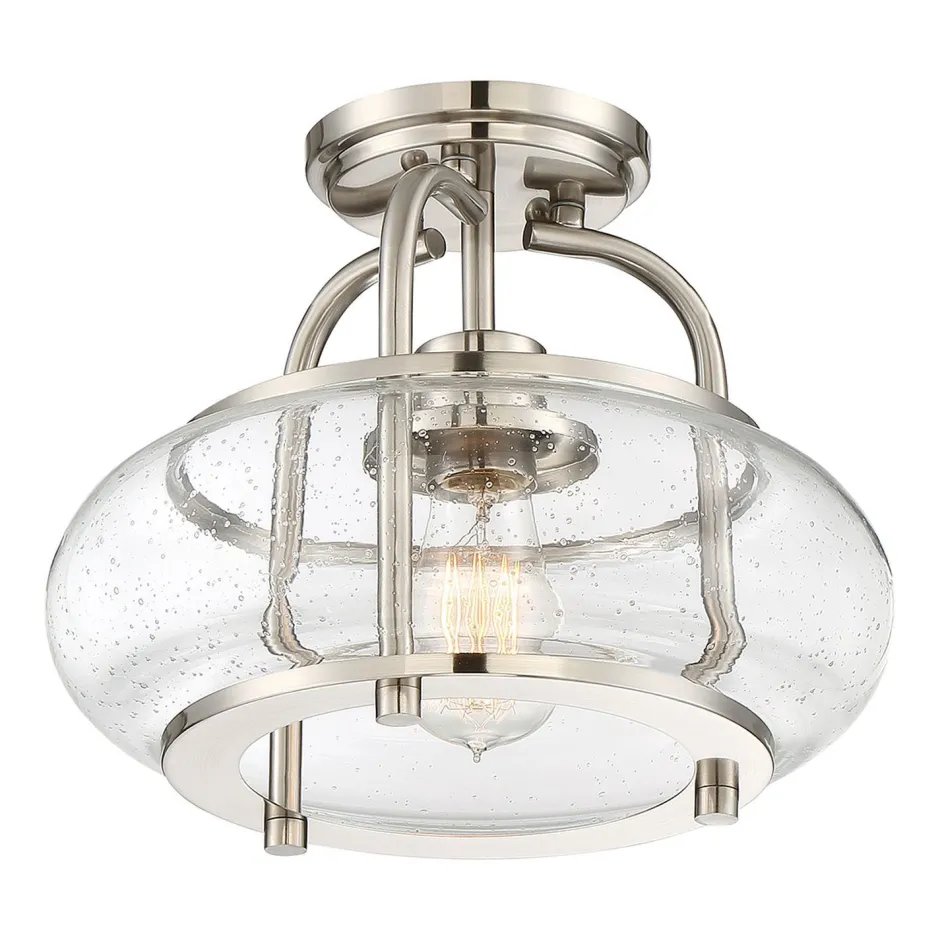 Deckenleuchten|Flurlampen*Elstead Vintage Deckenlampe Glas Metall 25cm E27 FELI