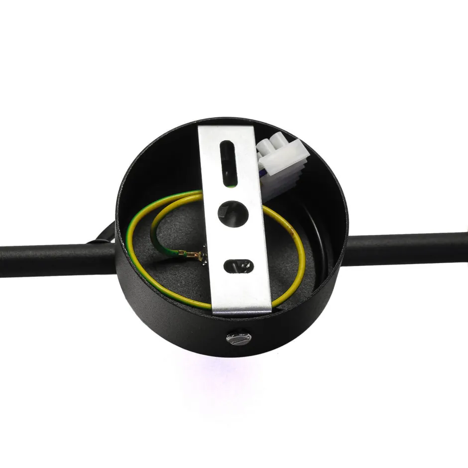 Nowodvorski Vintage Deckenlampe Wohnzimmer Schwarz 2xE27 STICKS< Deckenleuchten|Flurlampen