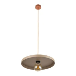TK Lighting Vintage Hängelampe E27 Ø40 cm in Ziegelrot Sandgrau< Hängelampen|Bürolampen