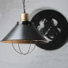 Nowodvorski Vintage Hängeleuchte Schwarz Kupfer Industrial Design< Hängelampen|Industrie Lampen