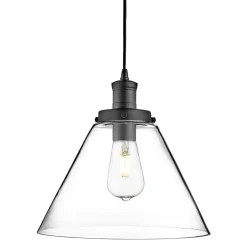 Searchlight Vintage Hängeleuchte Schwarz< Vintage Lampen|Glaslampen