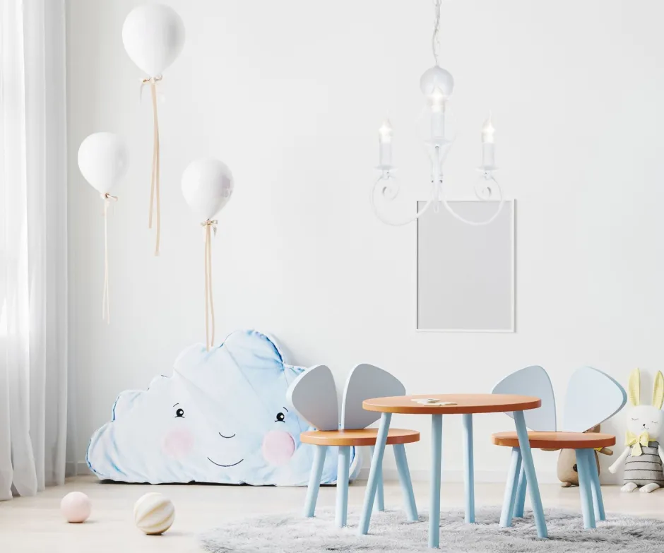 Belis Vintage Kronleuchter Metall Weiß E14 B:36 cm Kerzen< Hängelampen|Wohnzimmerlampen