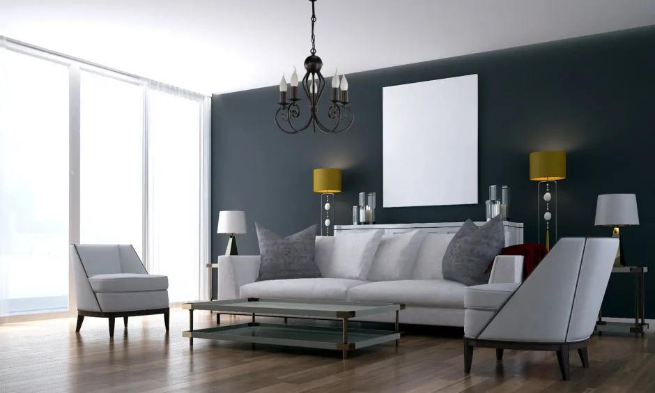 Hängelampen|Bürolampen*Belis Vintage Kronleuchter Schwarz E14 5-flammig Klassisch