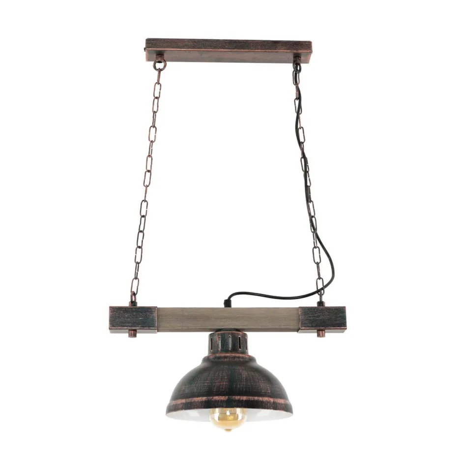 Luminex Vintage Lampe hängend HAKON Kupfer Antik Made in EU< Vintage Lampen|Rustikale Lampen