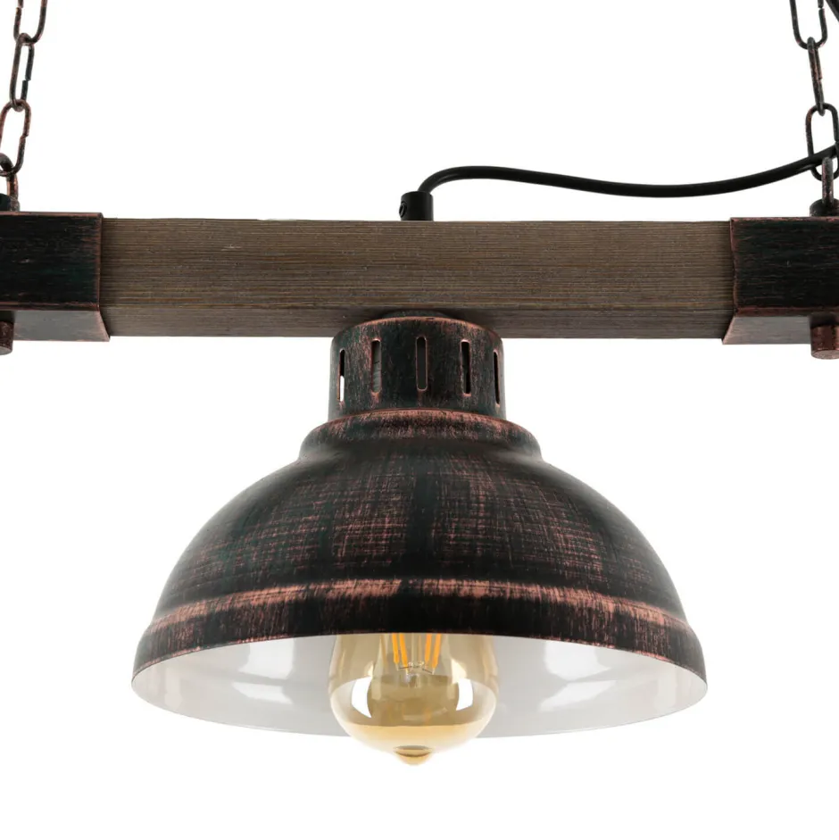 Luminex Vintage Lampe hängend HAKON Kupfer Antik Made in EU< Vintage Lampen|Rustikale Lampen