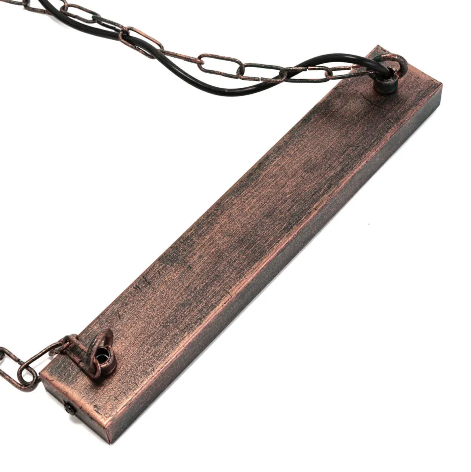 Luminex Vintage Lampe hängend HAKON Kupfer Antik Made in EU< Vintage Lampen|Rustikale Lampen