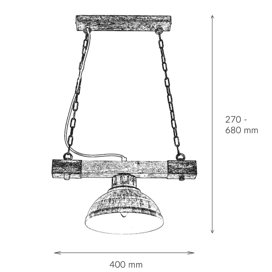 Luminex Vintage Lampe hängend HAKON Kupfer Antik Made in EU< Vintage Lampen|Rustikale Lampen
