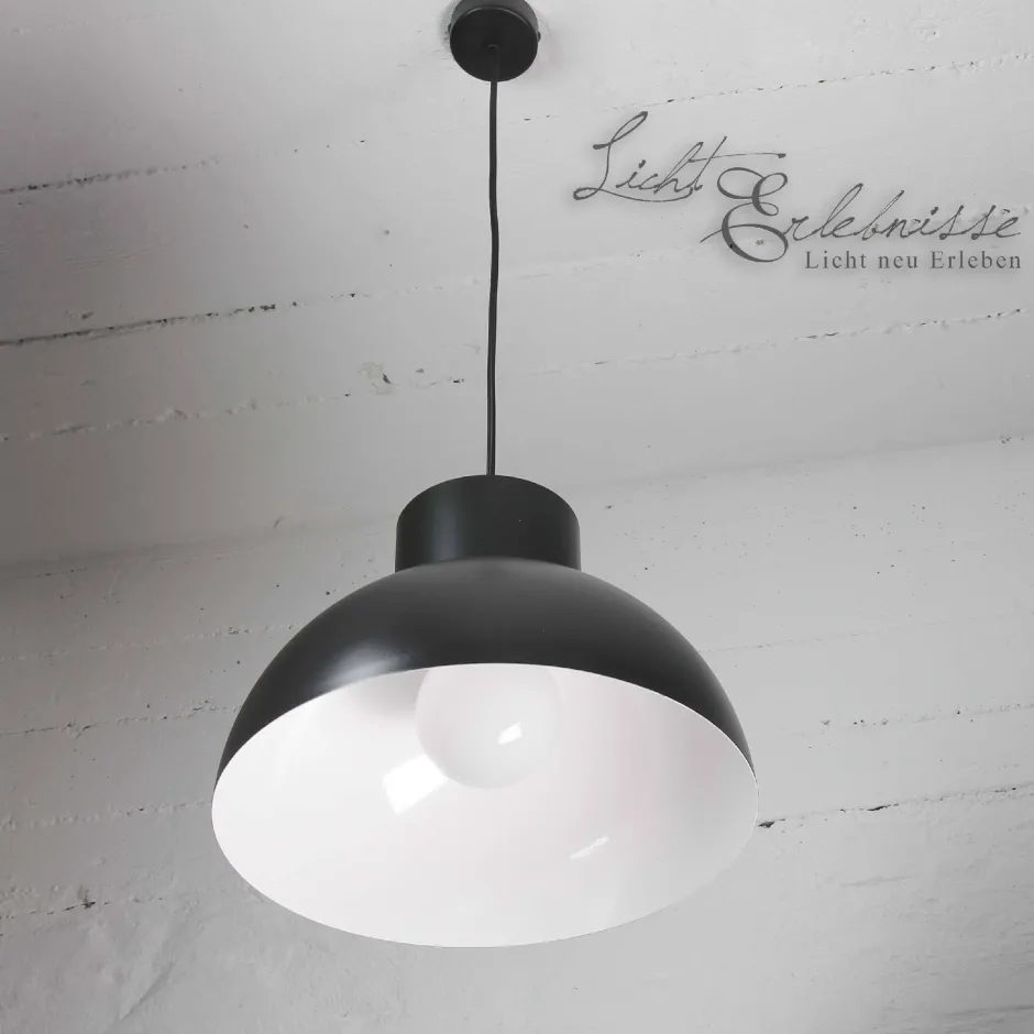 Vintage Lampen|Industrie Lampen*Nowodvorski Vintage Loftleuchte Hängeleuchte schwarz