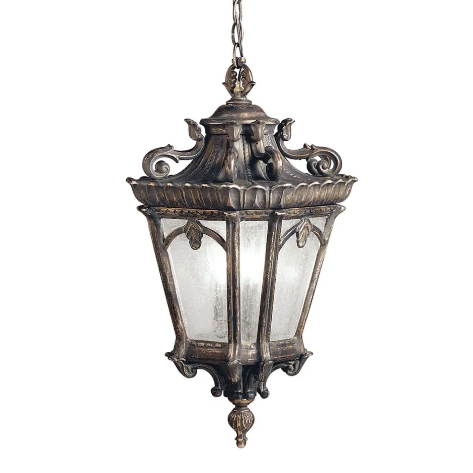 Gartenlaternen|Vintage Lampen*Elstead Vintage Pendelleuchte Alu Ø43cm verstellbar außen