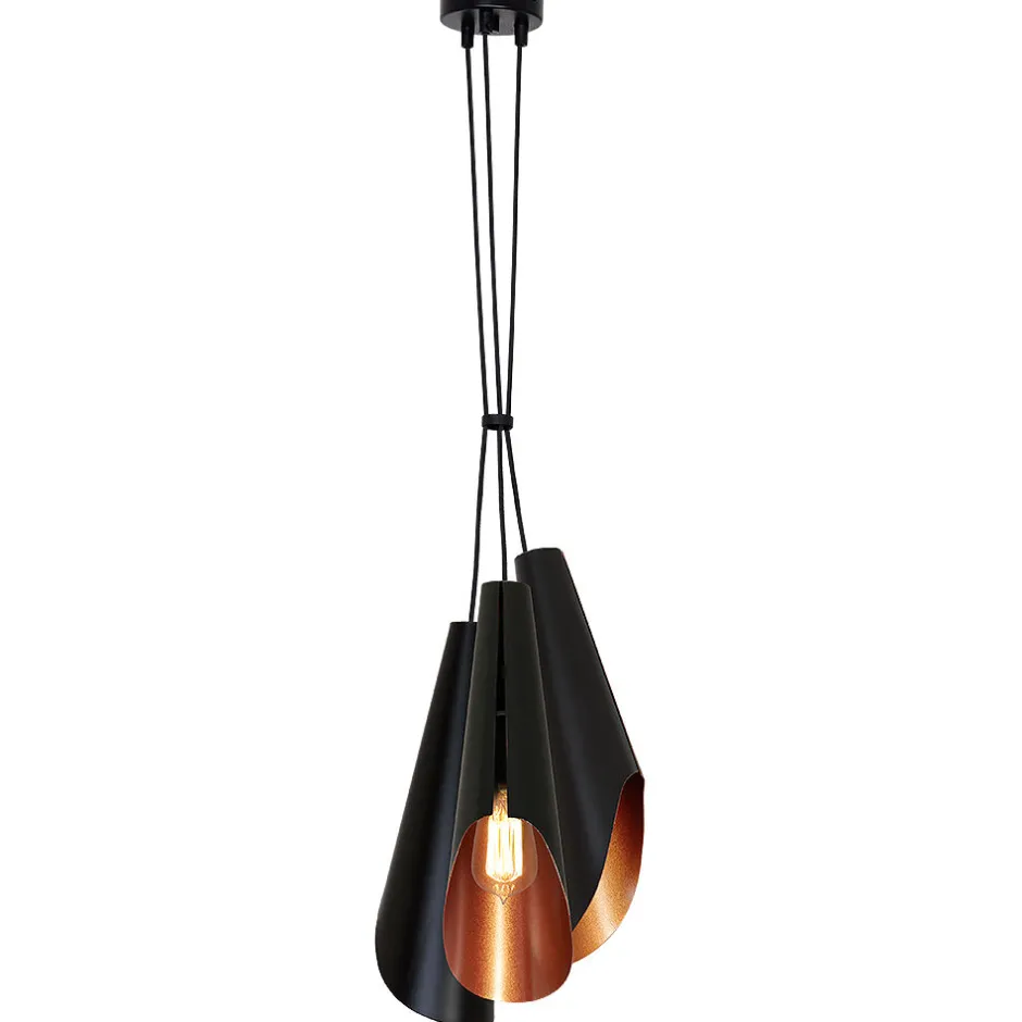 Hängelampen|Esszimmer Lampen*Luminex Vintage Pendelleuchte CALYX für die Küche