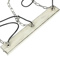 Luminex Vintage Pendelleuchte 3-flmg E27 Shabby Weiß HAKON< Hängelampen|Esszimmer Lampen