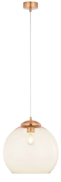 Hängelampen|Kugellampen*Jupiter Vintage Pendelleuchte Metall Glas E27 Ø29cm Kugel