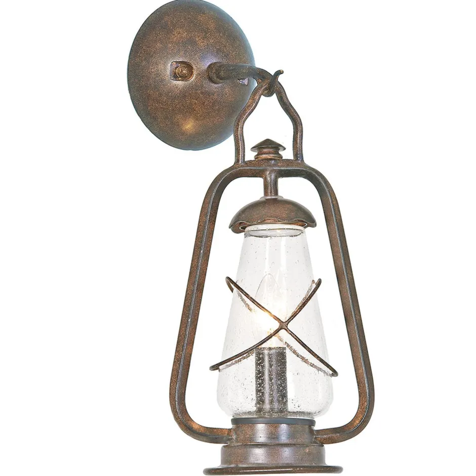 Elstead Vintage Wandlampe Außen Schmiedeeisen Glas IP43< Rustikale Lampen|Vintage Lampen