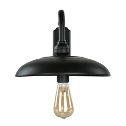 Wandleuchten|Küchenlampen*Lido Vintage Wandlampe innen groß T:73cm Schwarz Aluminium
